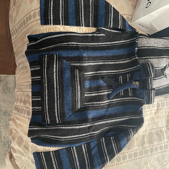 Earth Ragz Other - Earth Ragz Baja Hoodie in Blue, Black & White